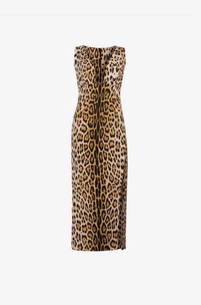 Roberto Cavalli Jaguar-Print Dress Dresses Macula_Naturale Women