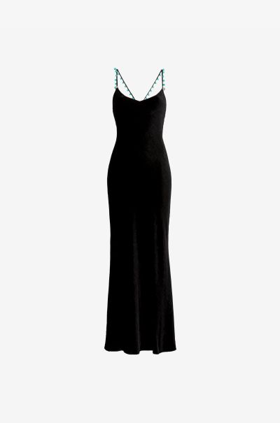 Roberto Cavalli Nero_191101 Women Dresses Velvet Maxi Dress