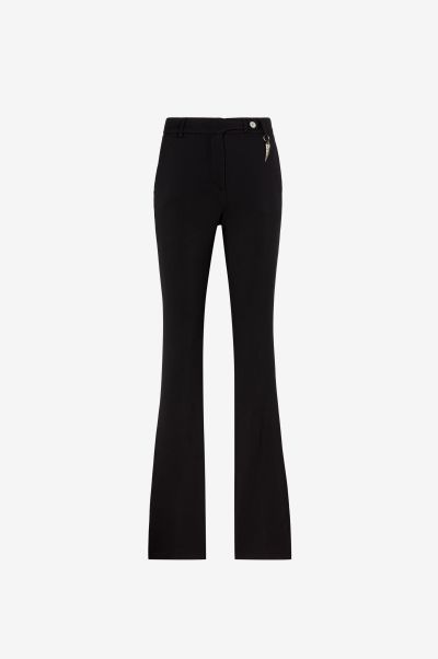 Nero_191101 Pants & Shorts Roberto Cavalli High-Waist Bootcut Trousers Women