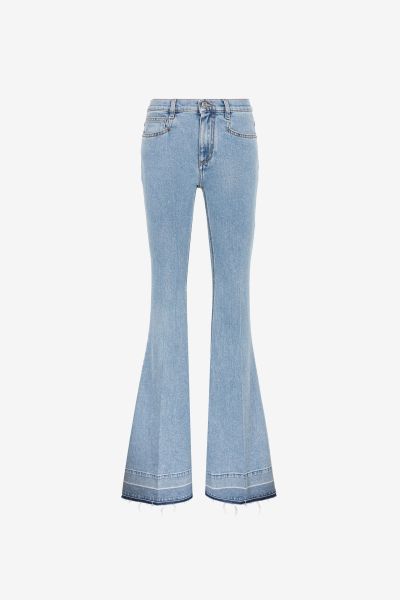 Roberto Cavalli Pants & Shorts Mid-Rise Flared Jeans Women Blu_Scuro_193921