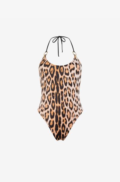 Macula_Naturale Roberto Cavalli Women Leopard-Print Swimsuit Beachwear