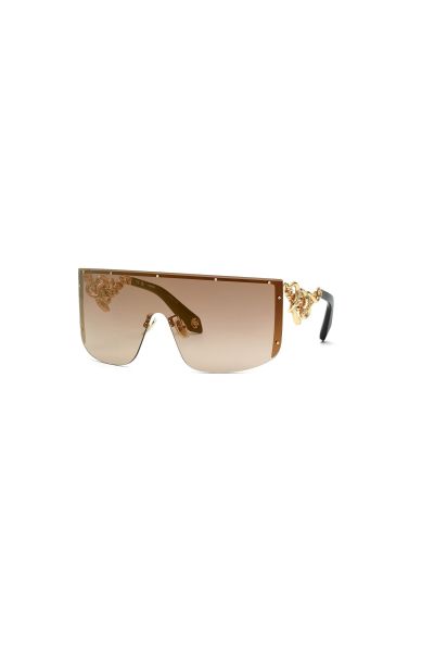 Sunglasses Women Shiny_Rose_Gold Roberto Cavalli Sunglasses - Snake Collection