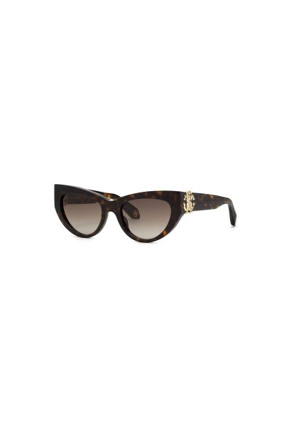 Shiny_Dark_Havana Women Roberto Cavalli Sunglasses - Monogram Collection Sunglasses