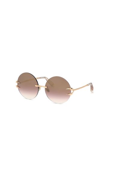 Roberto Cavalli Sunglasses - Fang Collection Shiny_Copper_Gold Women Sunglasses