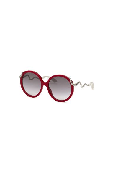 Sunglasses Women Roberto Cavalli Sunglasses - Snake Collection Shiny_Full_Red