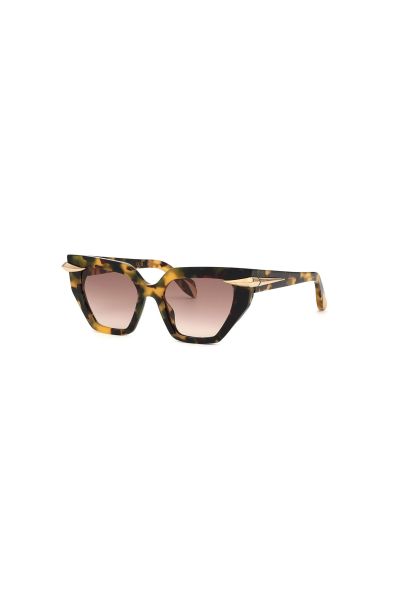 Roberto Cavalli Sunglasses - Fang Collection Shiny_Vintage_Havana Women Sunglasses