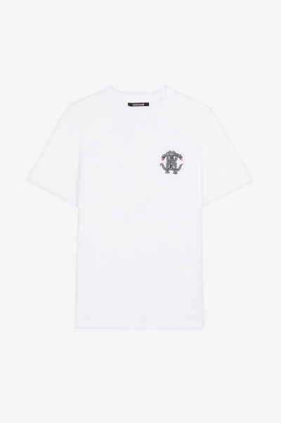 T-Shirts & Polos Men White Roberto Cavalli T-Shirt