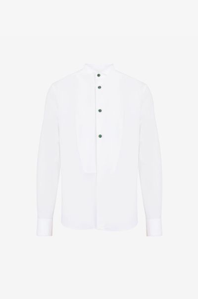 Shirts Roberto Cavalli Cotton Dress Shirt Men White