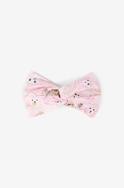Roberto Cavalli Accessories Teddy Bear-Print Twist Headband Baby_Pink Baby Girls (1M-3Y)