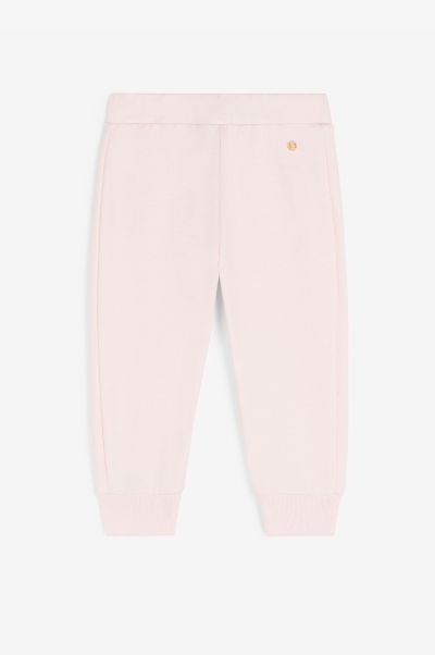 Teddy Bear-Embroidered Sweatpants Roberto Cavalli Baby_Pink Ready To Wear Baby Girls (1M-3Y)