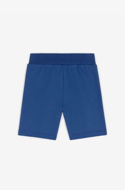 Roberto Cavalli Baby Boys (1M-3Y) Rc Monogram Cotton Shorts Blue Ready To Wear