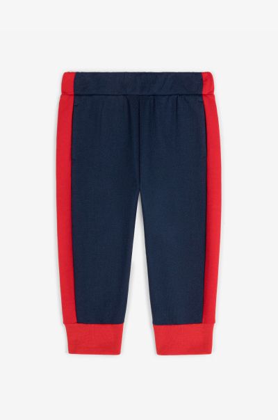 Red/Navy Baby Boys (1M-3Y) Ready To Wear Roberto Cavalli Tiger-Print Cotton Sweatpants