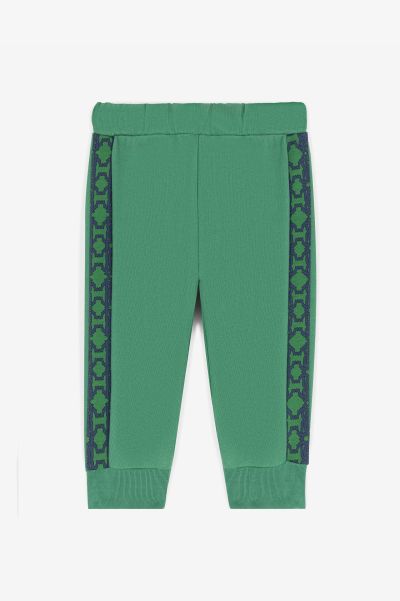 Ready To Wear Green Rc Monogram-Print Cotton Sweatpants Roberto Cavalli Baby Boys (1M-3Y)