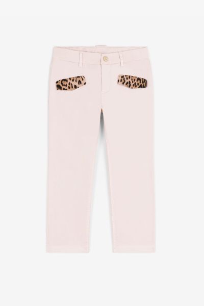 Rc Monogram-Embroidered Trousers Ready To Wear Roberto Cavalli Girls (4-16Y) Baby_Pink