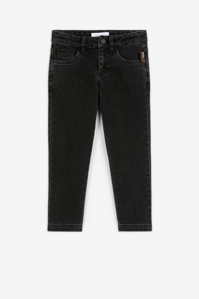 Roberto Cavalli Logo-Patch Straight-Leg Jeans Black Boys (4-16Y) Ready To Wear