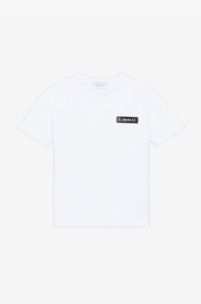 Optical_White Ready To Wear Roberto Cavalli Logo-Plaque Cotton T-Shirt Boys (4-16Y)