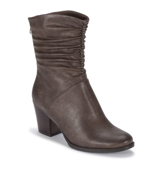 Booties Dark Taupe Baretraps Women Reduced To Clear Leslie Block Heel Slouch Boot