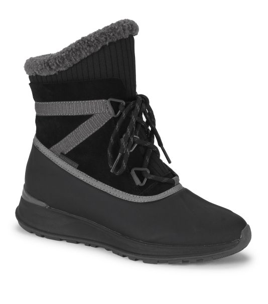 Cold Weather Boots Baretraps Bandie Waterproof Cold Weather Boot Black Suede Women Retro