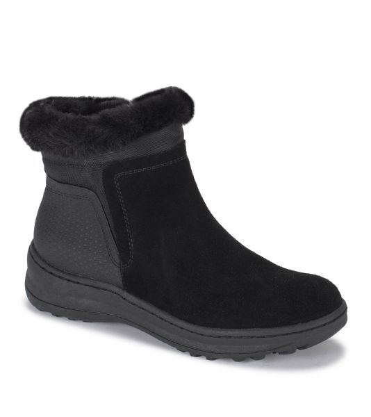 Baretraps Women Cold Weather Boots Aidan Cold Weather Bootie Black Suede Luxurious