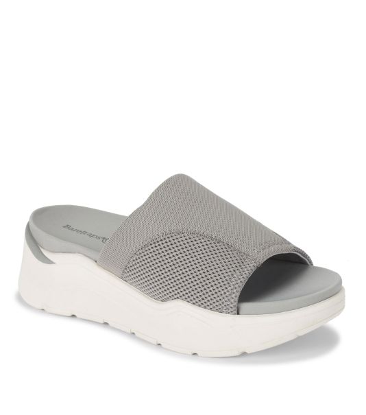 Women Whisper Platform Slide Sandal Active Sandals Light Grey Contemporary Baretraps