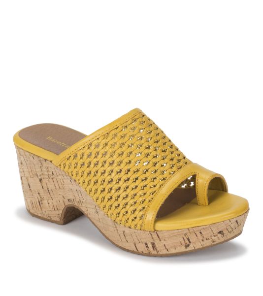 Baretraps Slides & Slip On Sandals Affordable Bethie Wedge Sandal Women Mellow Yellow