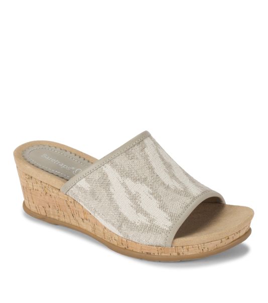 Slides & Slip On Sandals Baretraps Natural Ikat Precision Flossey Wedge Slide Sandal Women