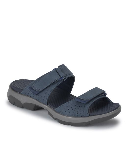 Leella Slide Sandal Exquisite Women Slides & Slip On Sandals Baretraps Navy Blue