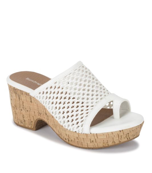 Bethie Wedge Sandal Women Slides & Slip On Sandals Innovative White Baretraps