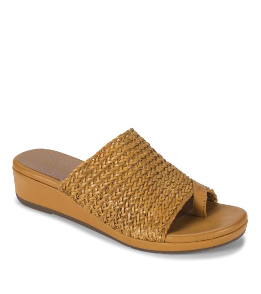 Baretraps Classic Women Abey Wedge Slide Sandal Slides & Slip On Sandals Safari Yellow