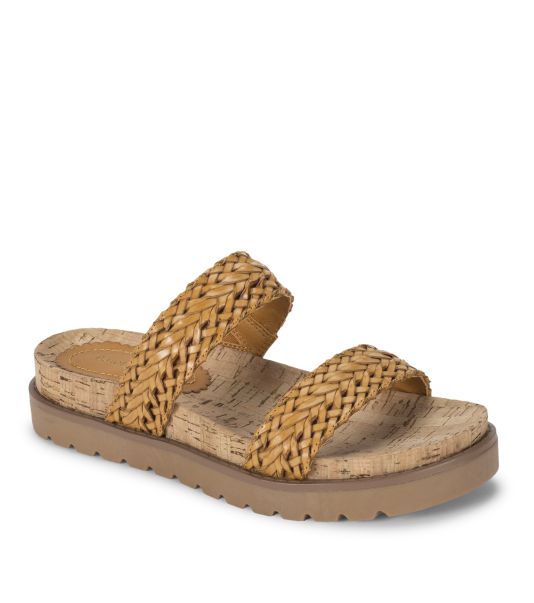 Safari Yellow Deanne Slide Sandal Liquidation Slides & Slip On Sandals Women Baretraps