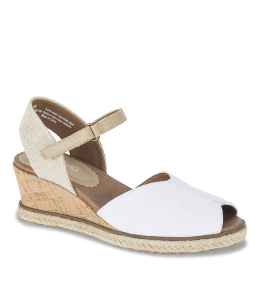 White Baretraps Wedge Sandals Women Timeless Odetta Espadrille Wedge Sandal