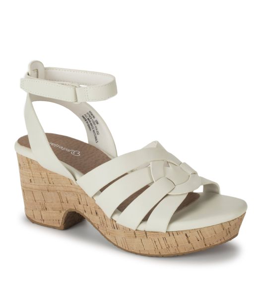 Wedge Sandals Women Bonita Wedge Sandal Cream Compact Baretraps