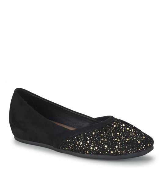Fashionable Charlie Flat Flats & Loafers Black/Old Gold Women Baretraps