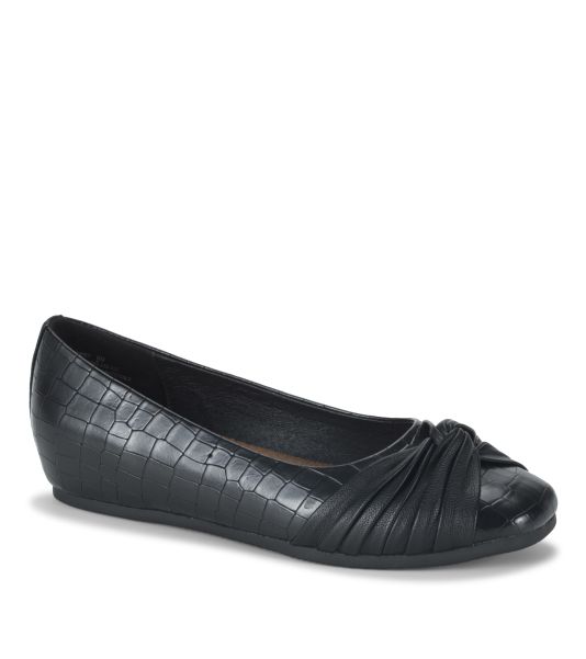 Flats & Loafers Chainey Casual Flat Black Croco Women Inexpensive Baretraps