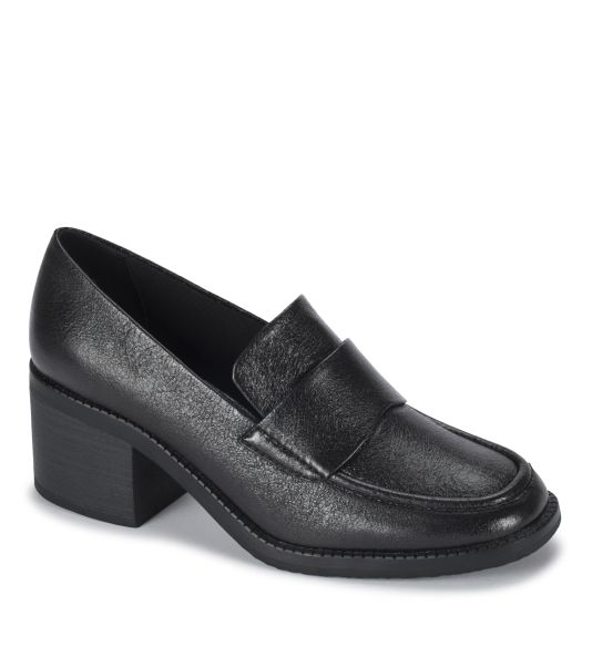 Accord Penny Loafer Tailored Black Flats & Loafers Baretraps Women